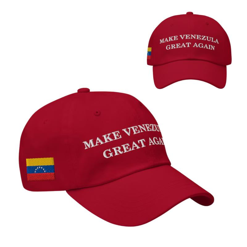 Venezuelan Heritage Flag Hat, Latin Pride Baseball Cap, Immigrant Culture Unisex Dad Hat, Casual Street Style Headwear, Hand of Venezuelan