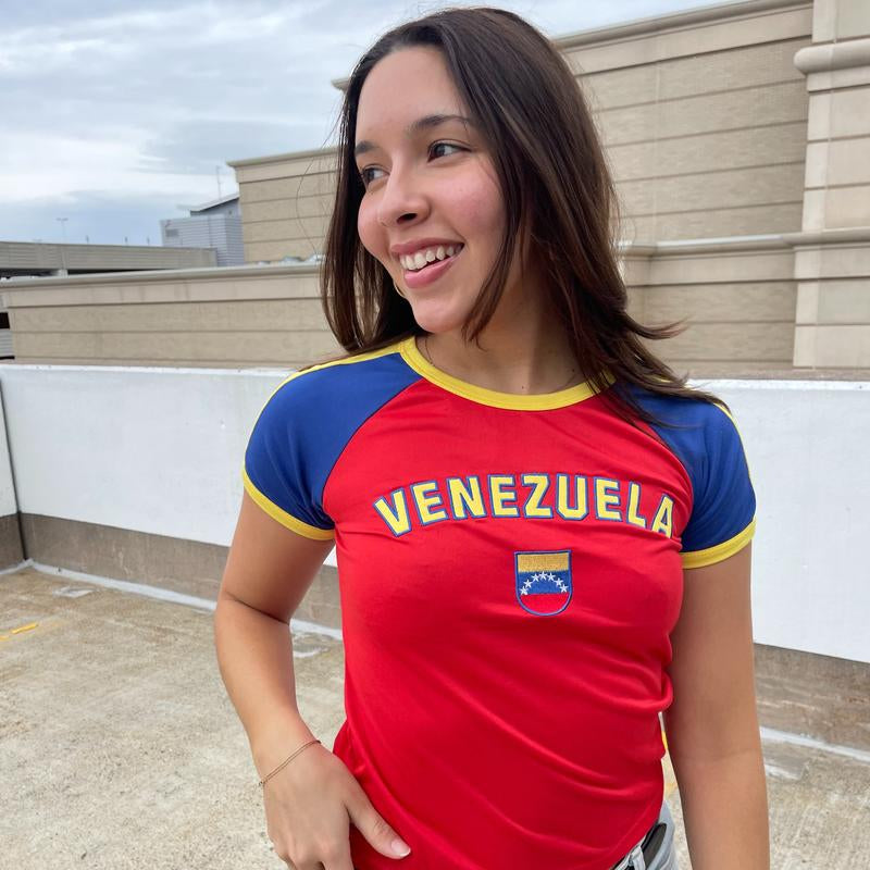 Venezuela Y2K Top, Y2K Top De Venezuela, Womenswear Top, Summer Slim Fit Venezuela Top