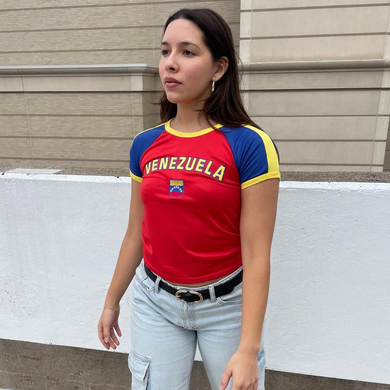 Venezuela Y2K Top, Y2K Top De Venezuela, Womenswear Top, Summer Slim Fit Venezuela Top